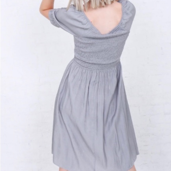 NEW Mikarose Spencer Dress in Drizzle Gray - Picture 3 of 4